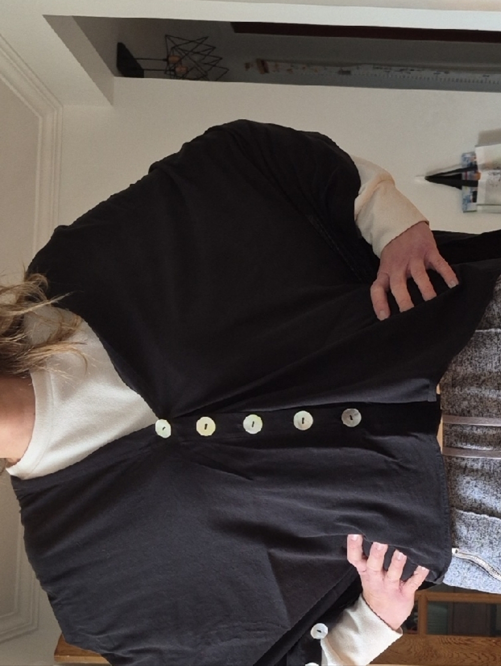 Indigenous Black Poncho